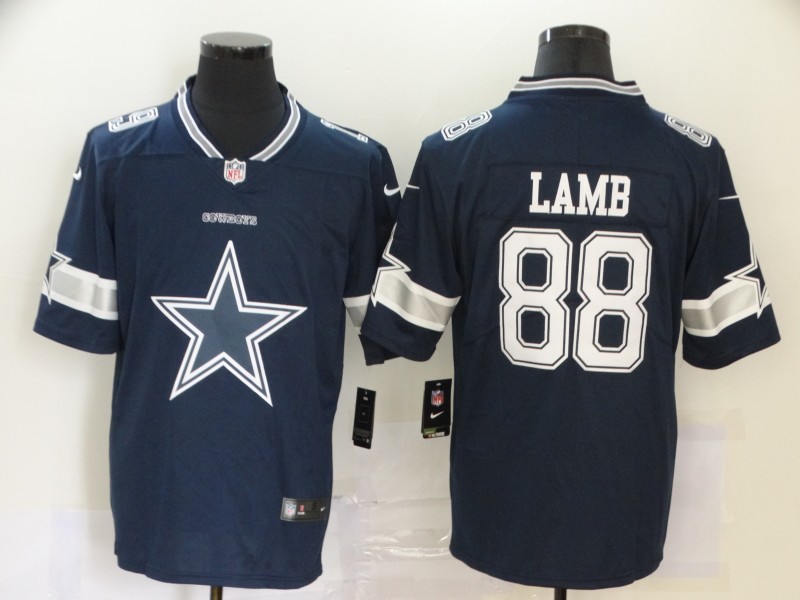 Men's Dallas Cowboys CeeDee Lamb #88 Navy Jersey